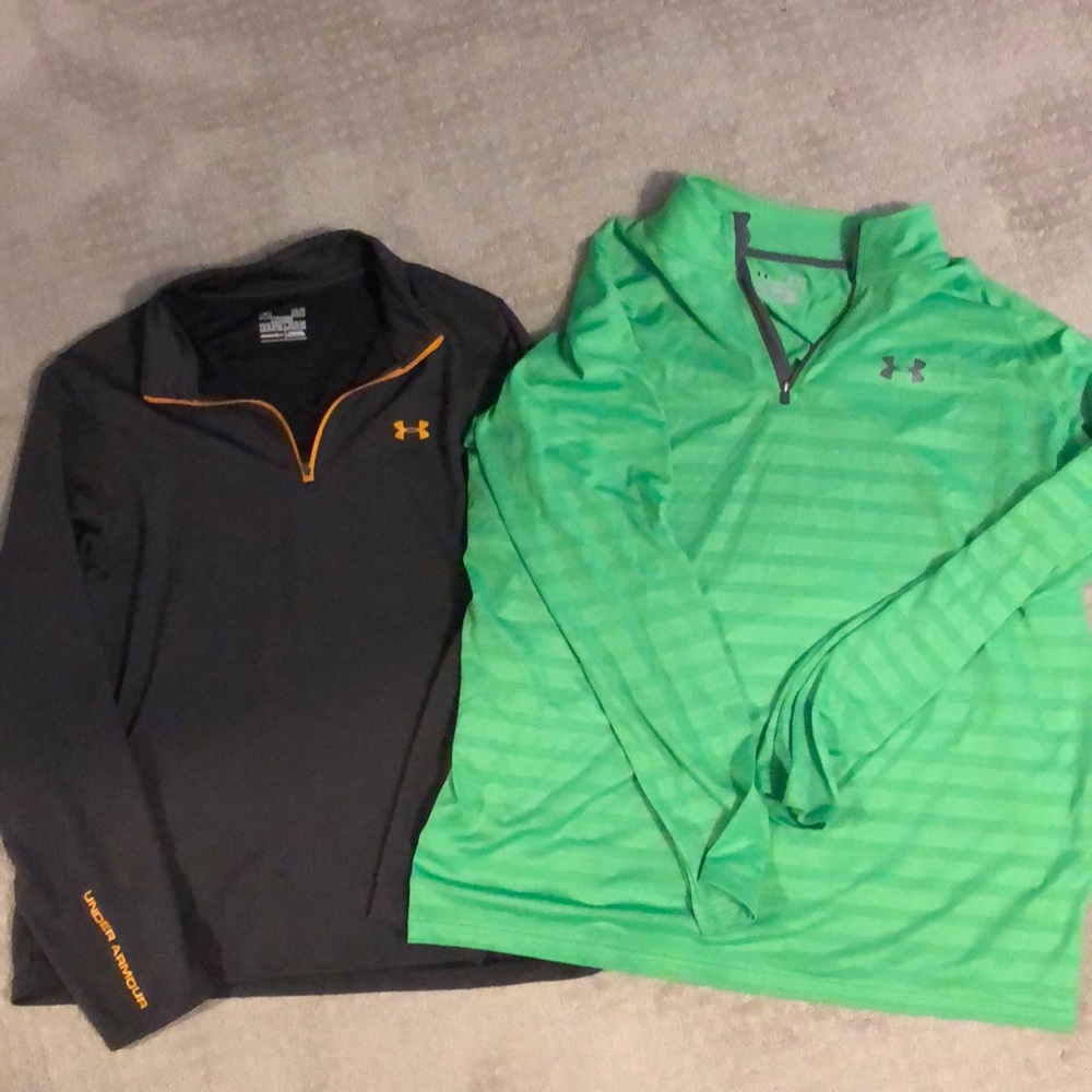 Set 2 under Armour quarter zip ups